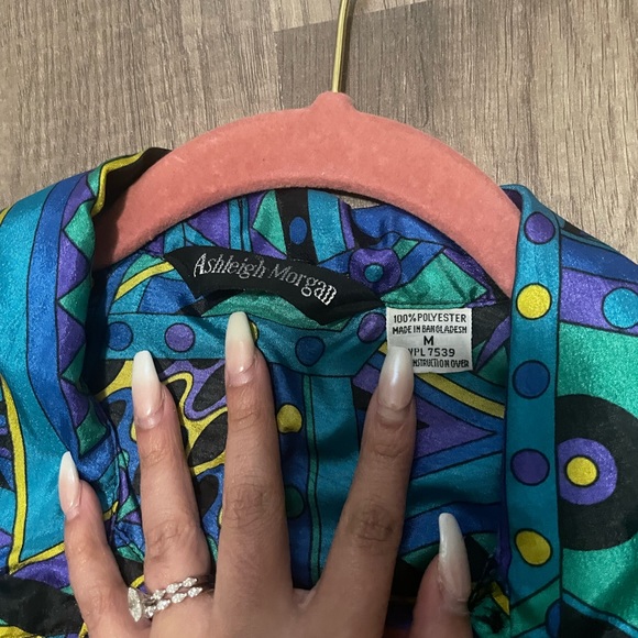 80s Colorful Button Down - Picture 3 of 3